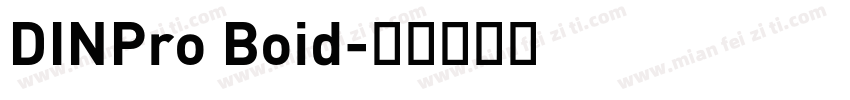 DINPro Boid字体转换